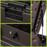 Gartenbox Gartentruhe 570L - braun mit Sitzgelegenheit - Treeline I GRINDI IN THE GARDEN - 11