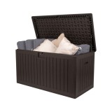 Gartenbox Gartentruhe 570L - braun mit Sitzgelegenheit - Treeline I GRINDI IN THE GARDEN - 4