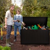 Gartenbox Kissenbox Auflagenbox - Treeline 870 liter, schwarz GRINDI IN THE GARDEN - 15