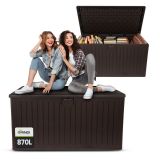 Gartenbox Kissenbox Auflagenbox - Treeline 870 liter, braun GRINDI - 2