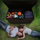 Gartenbox Kissenbox Auflagenbox - Treeline 870 liter, braun GRINDI - 15