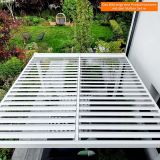 Garten Pergola Pavillon Terrassendach mit aufklappbarem Dach weiss - Kea V 8x4m GRINDI IN THE GARDEN - 7