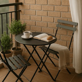 Gartenmöbel Set - metall, klappbar - Keli II GRINDI - 3