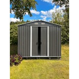 Gerätehaus Geräteschuppen Gartenhaus aus Metall - Sorbus II - 174x236x206cm GRINDI IN THE GARDEN - 2