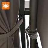 Garten Pergola Pavillon Terrassendach mit einstellbarem Stoffdach - Irda I 2,9x2,9m GRINDI IN THE GARDEN - 11