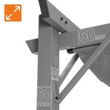 Garten Pergola Pavillon mit einstellbarem Stoffdach - Irda I 2,9x2,9m GRINDI IN THE GARDEN - 12