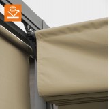 Garten Pergola Pavillon Terrassendach mit einstellbarem Stoffdch - Irda III 4x4m - 961056 GRINDI IN THE GARDEN - 8