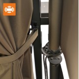 Garten Pergola Pavillon Terrassendach mit einstellbarem Stoffdach - Irda IV 3x6m - 961058 GRINDI IN THE GARDEN - 10