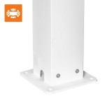 Garten Pergola Pavillon Terrassendach mit aufklappbarem Dach Weiß - Kea I 3x3m GRINDI IN THE GARDEN - 13