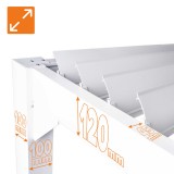 Garten Pergola Pavillon Terrassendach mit aufklappbarem Dach grau - Kea IV 6x4m GRINDI IN THE GARDEN - 14