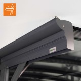 Carport Überdachung Abstellplatz Pavillon ALU 505x300x220 grau - Tilos I GRINDI IN THE GARDEN - 9