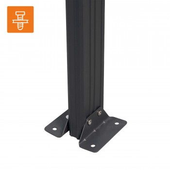 Carport Überdachung Abstellplatz Pavillon ALU 505x300x220 grau - Tilos I GRINDI IN THE GARDEN - 11