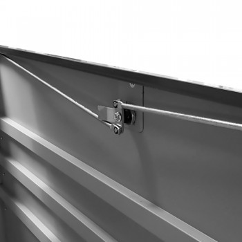 Metall-Gartenbox Kissenbox Auflagenbox 400l - 130x61x62 - Orto GRINDI IN THE GARDEN - 4