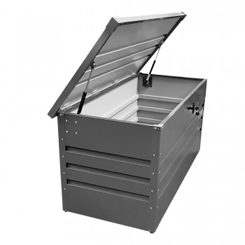 Metall-Gartenbox Kissenbox Auflagenbox 400l - 130x61x62 - Orto GRINDI IN THE GARDEN - 5