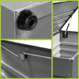 Metall-Gartenbox Kissenbox Auflagenbox 400l - 130x61x62 - Orto GRINDI IN THE GARDEN - 6