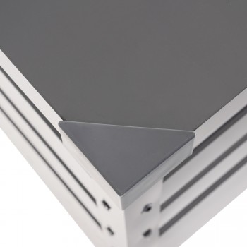 Metall-Gartenbox Kissenbox Auflagenbox 600l grau - 165x70x62 - Orto II GRINDI IN THE GARDEN - 9