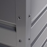 Metall-Gartenbox Kissenbox Auflagenbox 600l grau - 165x70x62 - Orto II GRINDI IN THE GARDEN - 10