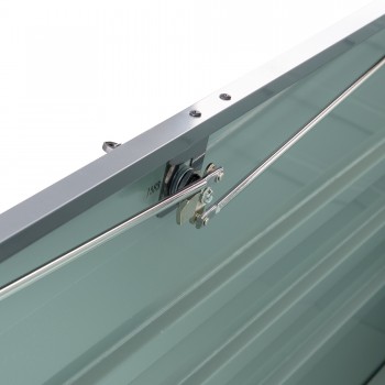 Metall-Gartenbox Kissenbox Auflagenbox 600l grau - 165x70x62 - Orto II GRINDI IN THE GARDEN - 12