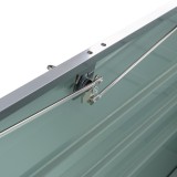 Metall-Gartenbox Kissenbox Auflagenbox 600l grau - 165x70x62 - Orto II GRINDI IN THE GARDEN - 12