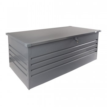 Metall-Gartenbox Kissenbox Auflagenbox 1000l grau - 185x82x75 - Orto III GRINDI IN THE GARDEN - 1