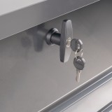 Metall-Gartenbox Kissenbox Auflagenbox 1000l grau - 185x82x75 - Orto III GRINDI IN THE GARDEN - 6