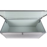 Metall-Gartenbox Kissenbox Auflagenbox 1000l grau - 185x82x75 - Orto III GRINDI IN THE GARDEN - 8