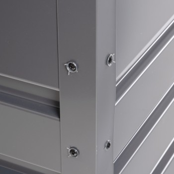 Metall-Gartenbox Kissenbox Auflagenbox 1000l grau - 185x82x75 - Orto III GRINDI IN THE GARDEN - 9