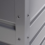 Metall-Gartenbox Kissenbox Auflagenbox 1000l grau - 185x82x75 - Orto III GRINDI IN THE GARDEN - 9