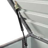 Metall-Gartenbox Kissenbox Auflagenbox 1000l grau - 185x82x75 - Orto III GRINDI IN THE GARDEN - 10