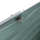 Metall-Gartenbox Kissenbox Auflagenbox 1000l grau - 185x82x75 - Orto III GRINDI IN THE GARDEN - 11