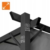 Garten Terrasse Pergola - Stahl - Delos I 2.9x2.9m Grau GRINDI IN THE GARDEN - 5