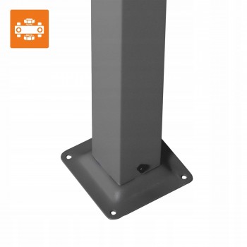 Garten Terrasse Pergola - Stahl - Delos II 2.9x3.9m beige GRINDI IN THE GARDEN - 7