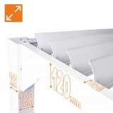 Terrassenpergola aus Aluminium für Wandmontage, weiß - Kea VII 4x3m GRINDI IN THE GARDEN - 5