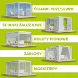 Terrassenpergola aus Aluminium für Wandmontage, weiß - Kea VII 4x3m GRINDI IN THE GARDEN - 12