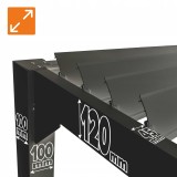 Terrassenpergola aus Aluminium, Wandmontiert, Grau - Kea VII 4x3m GRINDI IN THE GARDEN - 5