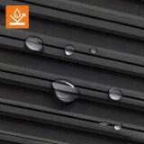 Terrassenpergola aus Aluminium, Wandmontiert, Grau - Kea VII 4x3m GRINDI IN THE GARDEN - 10