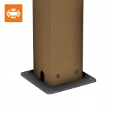 Terrassenpergola, Holzimitation, Aluminium mit Öffnungsdach - Kea II 3x4m GRINDI IN THE GARDEN - 7