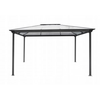 Garten Pergola Pavillon Terrassendach ALU - Libra II 4x3m GRINDI IN THE GARDEN - 1