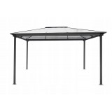 Garten Pergola Pavillon Terrassendach ALU - Libra II 4x3m GRINDI IN THE GARDEN - 1