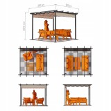 Garten Pergola Pavillon Terrassendach - Milos I 3x3m GRINDI IN THE GARDEN - 7