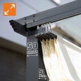 Garten Pergola Pavillon Terrassendach - Milos I 3x3m GRINDI IN THE GARDEN - 9