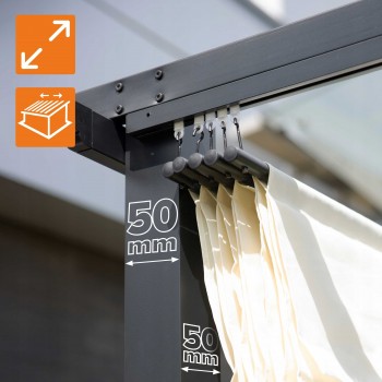 Garten Pergola Pavillon Terrassendach - Milos I 3x3m GRINDI IN THE GARDEN - 11