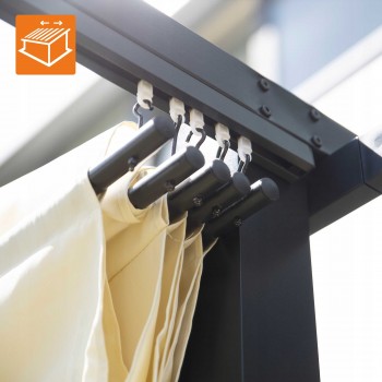 Garten Pergola Pavillon Terrassendach - Milos I 3x3m GRINDI IN THE GARDEN - 14