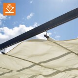 Garten Pergola Pavillon Terrassendach - Milos I 3x3m GRINDI IN THE GARDEN - 16