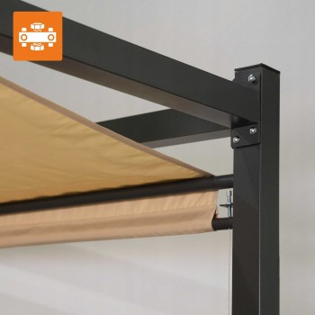 Garten Pergola Pavillon Terrassendach - Naxos 3x3m GRINDI IN THE GARDEN - 7