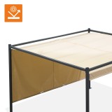 Garten Pergola Pavillon Terrassendach - Naxos 3x3m GRINDI IN THE GARDEN - 9