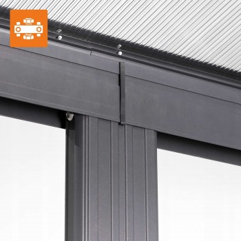 Garten Pergola Pavillon Terrassendach Wandpergola - Nea II 4,3x3m GRINDI IN THE GARDEN - 8