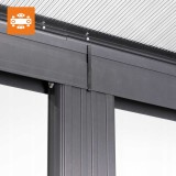 Garten Pergola Pavillon Terrassendach Wandpergola - Nea II 4,3x3m GRINDI IN THE GARDEN - 8