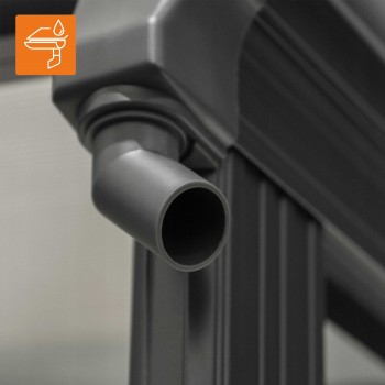 Garten Pergola Pavillon Terrassendach Wandpergola - Nea III 5x3m GRINDI - 8