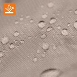 Doppel-Gartenliege mit Sonnendach, Lounge-Pavillon, Gartenschaukel - Kayan I - 207x147x205 braun GRINDI - 9